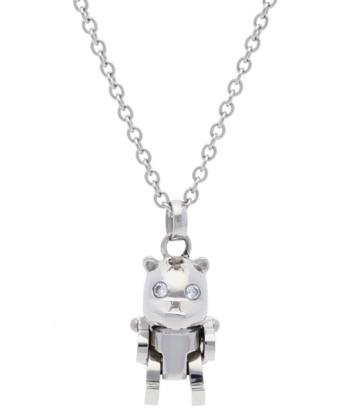 PLUG IN(プラグイン)/【UNISEX】PLUG IN CZ ネックレス BEAR/シルバー