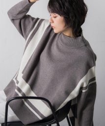 MAYSON GREY(メイソングレイ)/スクエアラインハイネックニット≪手洗い可能≫/グレー系その他