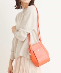 MK MICHEL KLEIN BAG(エムケーミッシェルクランバッグ)/フェイクレザーミニショルダーバッグ/オレンジ