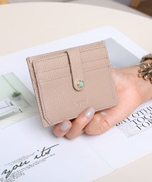 UNGRID bag(アングリッド　バッグ)/牛革天然石ブローチ　カード財布/BEG