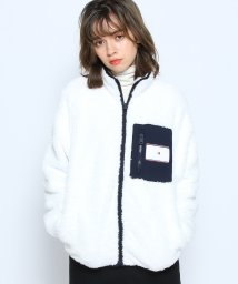 TOMMY HILFIGER(トミーヒルフィガー)/JS HARPER FZ TEDDY MOCK ジャケット/ホワイト