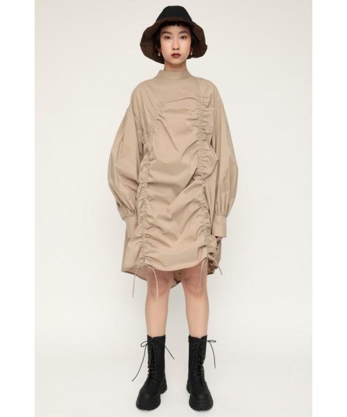 セール スライ Sly Shirring Mock Neck ドレス Magaseek