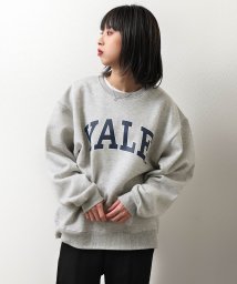 ZIP FIVE(ジップファイブ)/YALE/カレッジロゴビックシルエットクルースウェット/グレー