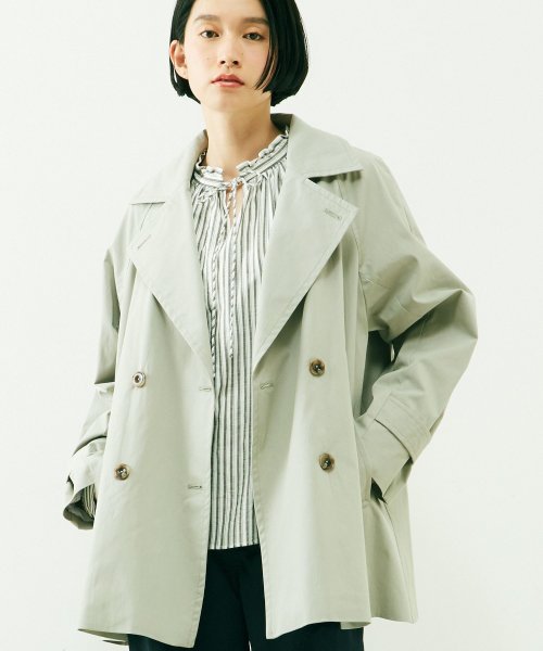 綿ライナー付きaライントレンチコート メルローズ クレール Melrose Claire Magaseek