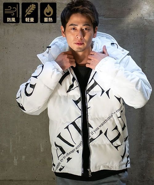 Cavaria 中綿ジャケット アウター メンズ ブルゾン フード付き ブランド プリント 防風 ダウン ブルゾン 軽量 軽い 防寒 スポーツ カジュアル 秋 キャバリア Cavaria Magaseek Cavaria 中綿ジャケット アウター メンズ ブルゾン フード付き ブランド プリント 防風 ダウン ブルゾン 軽量 軽い 防寒 スポーツ カジュアル 秋 キャバリア Cavaria Magaseek