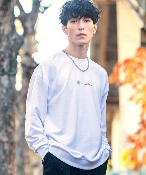 Cavaria トレーナー メンズ スウェット ブランド スエット ビッグシルエット レディース クルーネック 刺繍 裏毛 春 秋 冬 C キャバリア Cavaria Magaseek