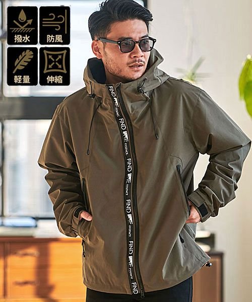 Cavaria マウンテンパーカー アウター メンズ マンパ ブルゾン ブランド 撥水 防風 伸縮 ストレッチ アウトドア ジャケット 軽量 軽い 防寒 秋 キャバリア Cavaria Magaseek