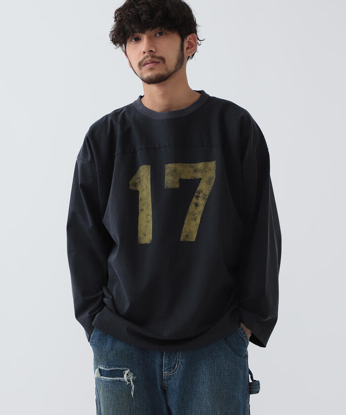 Beams ルーズ ナンバリング フットボール ロング Tシャツ ビームス メン Beams Men Magaseek