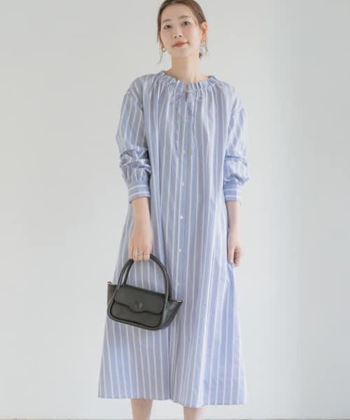 F By Rosso カラーストライプギャザーシャツワンピース Urban Research Rosso Urban Research Rosso Magaseek