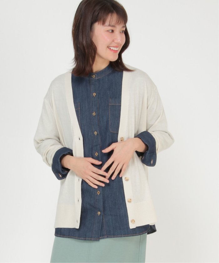 カーディガン レディース Laq サイズ ｌ 肩幅 40 色 ベージュ 身丈 63 身幅 46 定期入れの サイズ ｌ