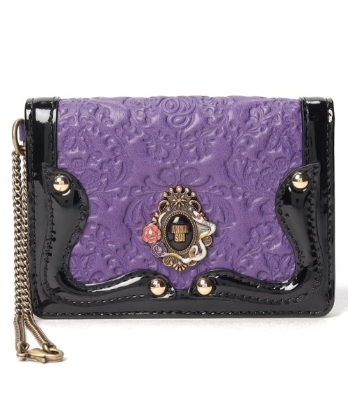 ANNA SUI BAG(アナスイ（バッグ）)/セルパン 二面パスケース/パープル