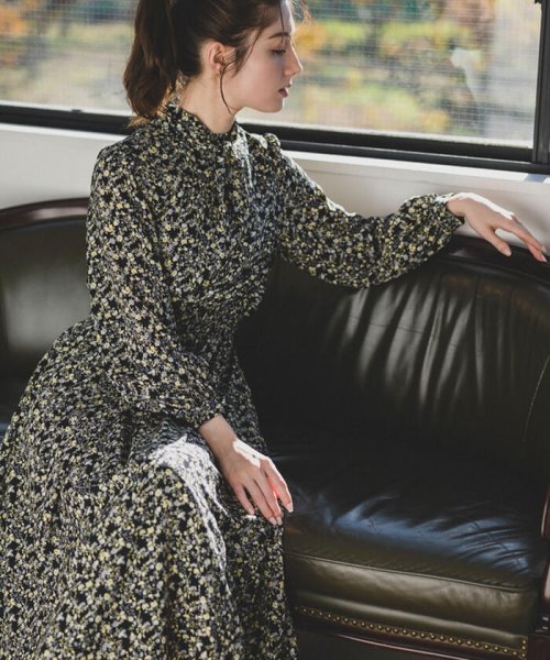 小花ボウタイワンピース ミッシュマッシュ Misch Masch Magaseek