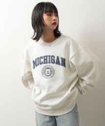 ZIP FIVE(ジップファイブ)/MICHIGAN/カレッジロゴビックシルエットクルースウェット/その他