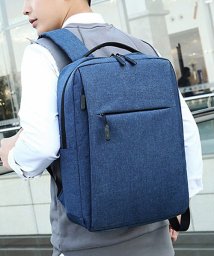 TopIsm(トップイズム)/撥水 リュック バッグ メンズ ビジネスリュック 通勤 出張 旅行 通学 大容量 USBポート充電 A4 バックパック/ネイビー