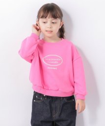 SHIPS any WOMEN(シップス　エニィ　ウィメン)/【SHIPS any別注】MONMIMI: ロゴプリント スウェット 長袖<KIDS>◇/ピンク