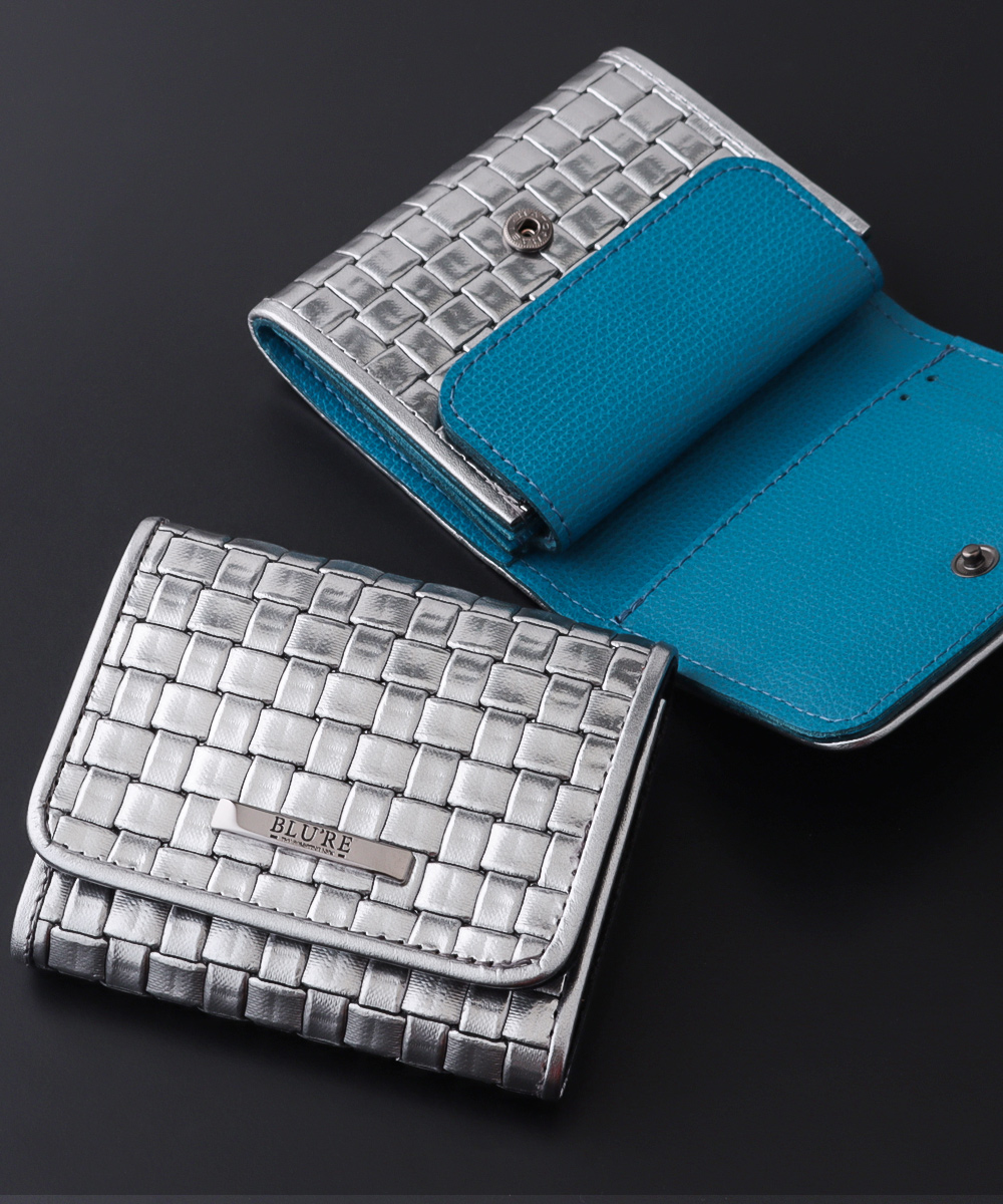 BLU'RE ブルーレ 財布 メンズ 二つ折り 本革 イタリアンレザー メタ