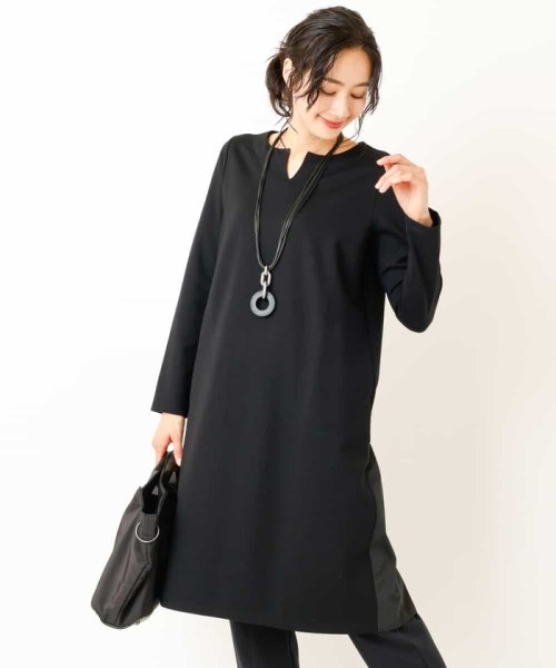 セール ヒロコビス Hiroko Bis 洗える タフタジョイントポンチワンピース Magaseek