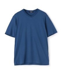 TOMORROWLAND MENS(TOMORROWLAND MENS)/40ゲージコットンジャージー ショートスリーブVネックカットソー/67ダークブルー