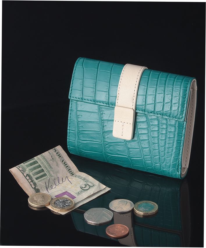 セール】【本革】【crocodile】 マットクロコ 折財布(504474857