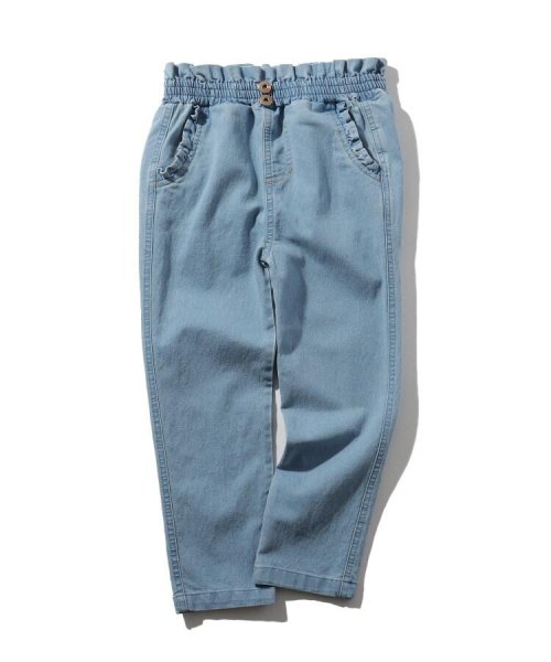 セール 90 130cm ストレッチデニムフリル猫ポケットパンツ シューラルーキッズ Shoo La Rue Kids Magaseek