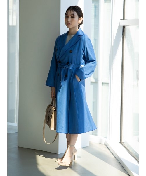 セール タックデザインナロードレストレンチコート ミラオーウェン Mila Owen Magaseek