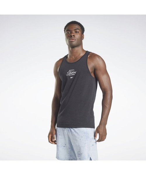 Reebok(リーボック)/LM Graphic Tank/ブラック