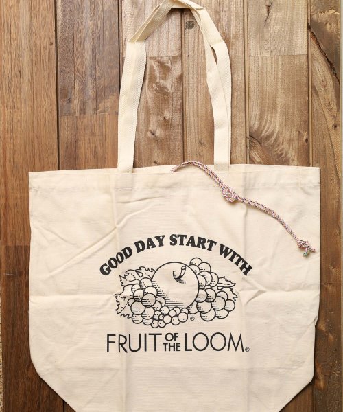 ar/mg(エーアールエムジー)/【78】【14575900】【FRUIT OF THE LOOM】BRAIDED CORD TOTE BAG/オフホワイト