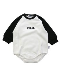 FILA(フィラ)/【FILA/フィラ】長袖ロンパース/ホワイト×ブラック