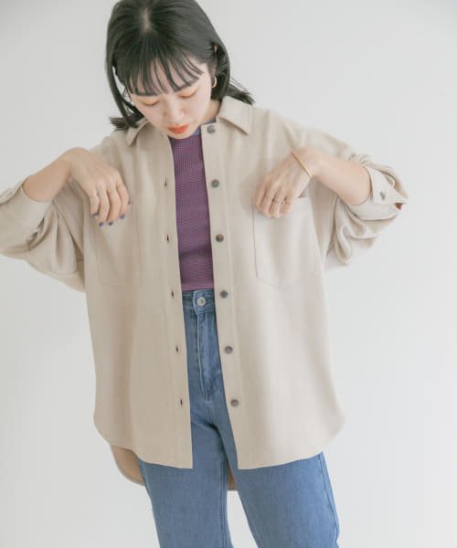 セール フェイクスエードシャツジャケット アイテムズ アーバンリサーチ レディース Items Urbanresearch Magaseek