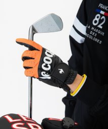 le coq sportif GOLF (ルコックスポルティフ（ゴルフ）)/全天候型ロゴデザインメンズゴルフグローブ/オレンジ