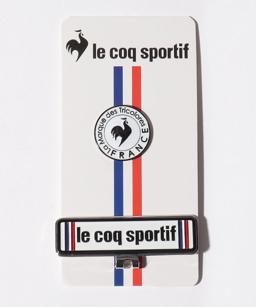 le coq sportif GOLF (ルコックスポルティフ（ゴルフ）)/ベーシックデザインクリップマーカー/ホワイト