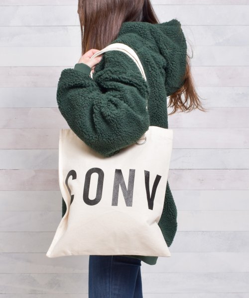 ar/mg(エーアールエムジー)/【78】【14508800】【CONVERSE】 ROUNDLOGO TOTE BAG/オフホワイト