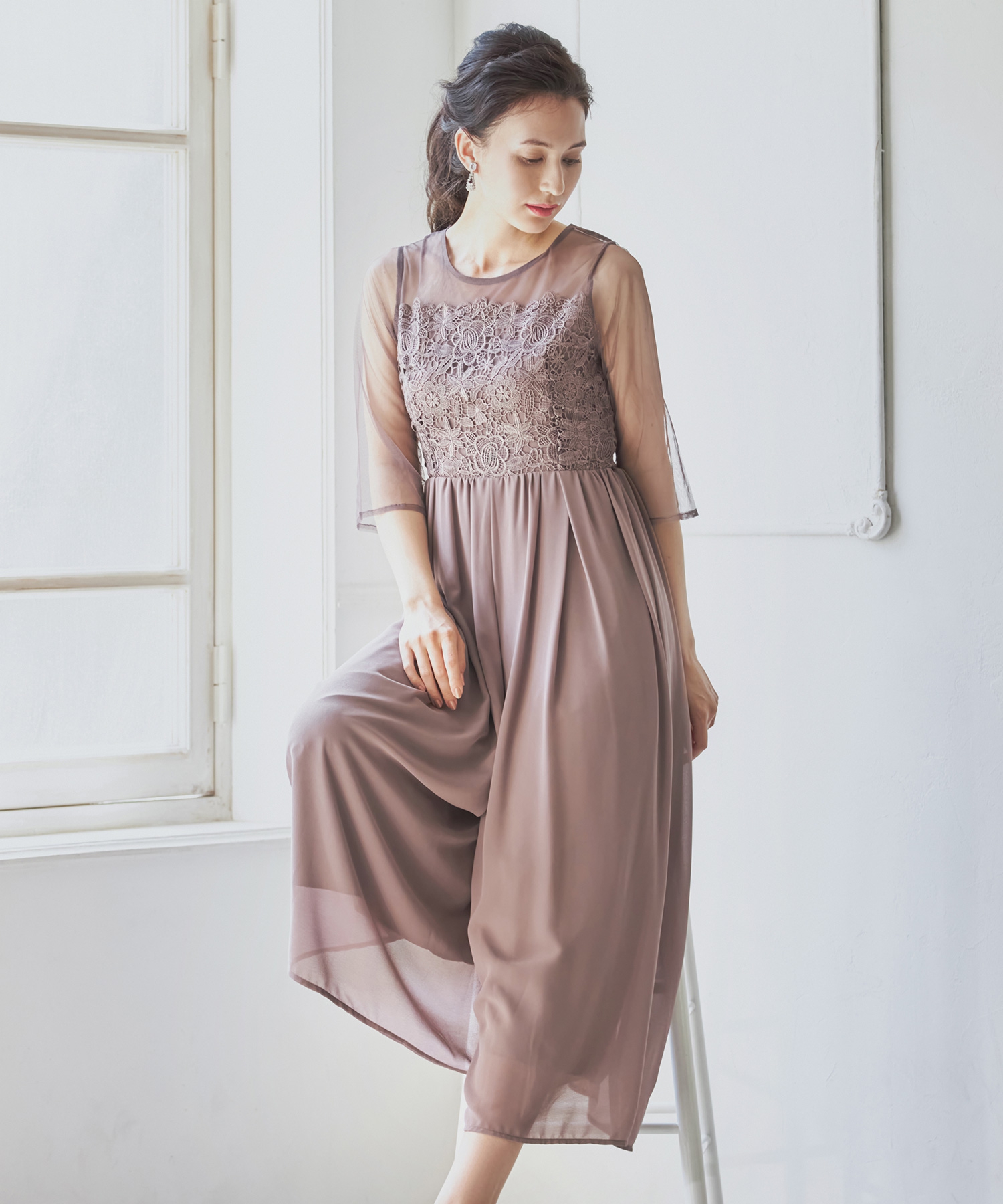 【BCBG】超美品★ビーシービージー パープル プリーツフリルミニドレス お値下げしました！BCBGドレス BCBG パーティードレス パープル お