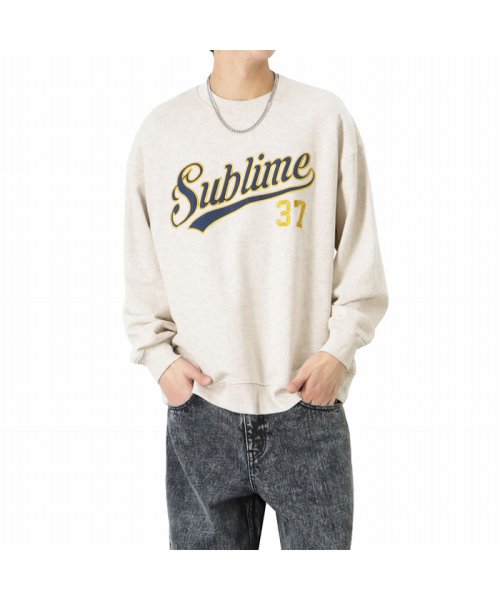 セール カレッジロゴアクセ付きトレーナー Mc22 139 11g マックハウス メンズ Mac House Men Magaseek