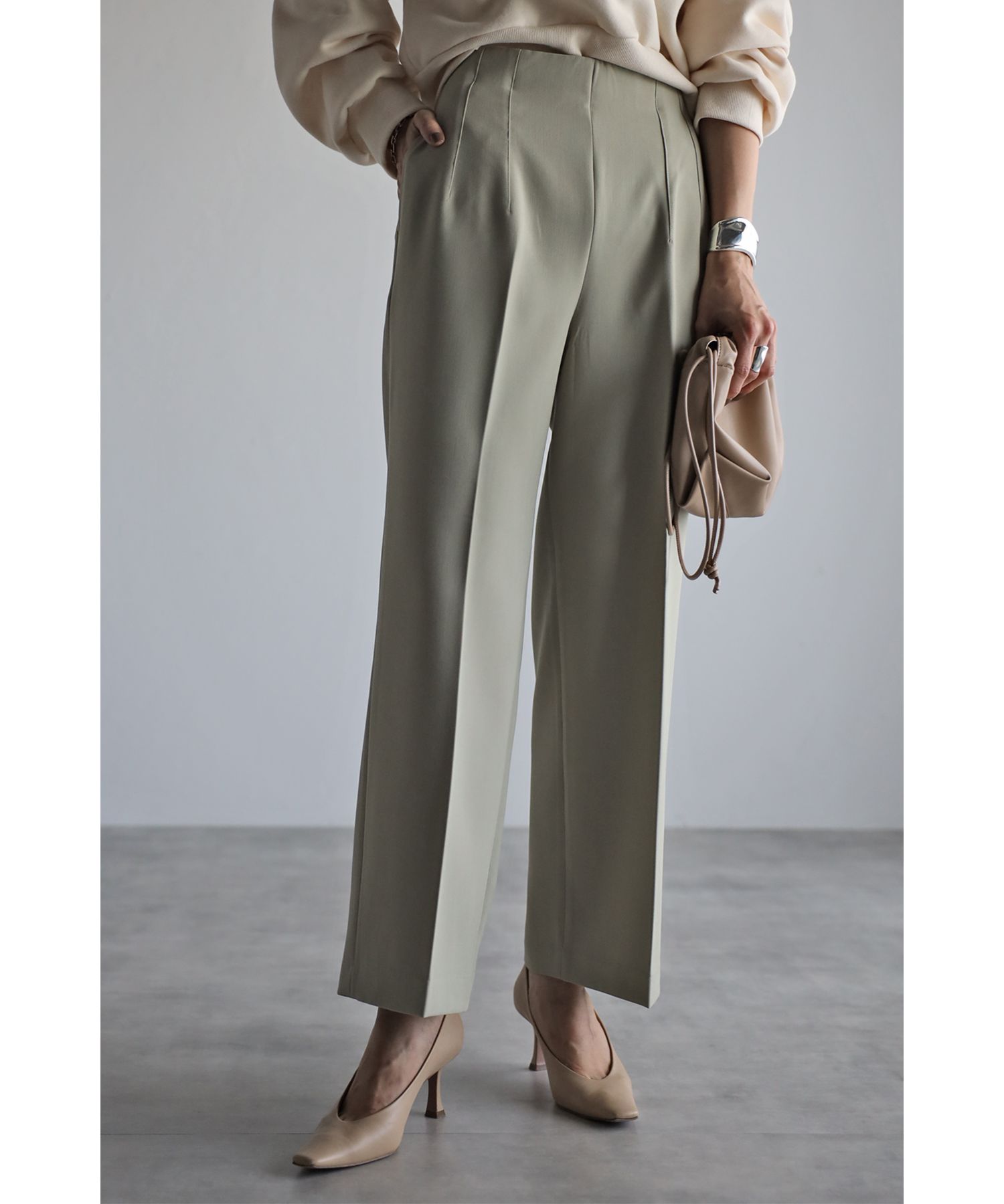 セール ハイウエストタックパンツ ボンジュールサガン Bonjour Sagan Magaseek セール ハイウエストタックパンツ ボンジュールサガン Bonjour Sagan Magaseek