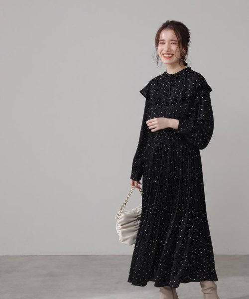 フレアカラードットワンピース エヌナチュラルビューティベーシック N Natural Beauty Basic Magaseek