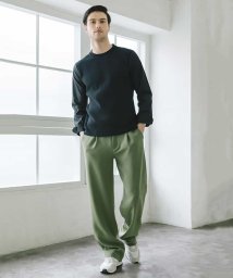 MICHEL KLEIN HOMME(ミッシェルクランオム)/ワッフルカットソー/ブラック（94）