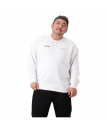 MAC HOUSE(men)(マックハウス（メンズ）)/[大きいサイズ] MOSSIMO モッシモ ポンチ素材 プリントトレーナー キングサイズ 2173－1800KG/ホワイト