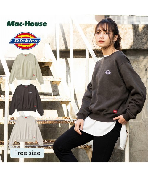 マックハウス レディース Mac House Women Dickies ディッキーズ ハニカムトレーナー 2187 2931 Magaseek