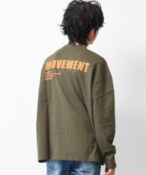 RAT EFFECT/MOVEMENTバックプリントロングTシャツ/504494095