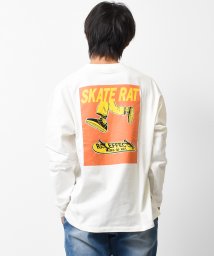 RAT EFFECT(ラット エフェクト)/SKATERATロングTシャツ/オフホワイト