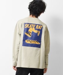 RAT EFFECT(ラット エフェクト)/SKATERATロングTシャツ/グレー