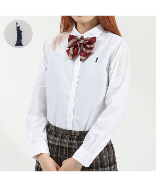 イーストボーイ シャツ Eastboy ワイシャツ 女子 中学生 女子高生 高校生 ブロードシャツ 抗菌 防臭 長袖 イーストボーイ Eastboy Magaseek