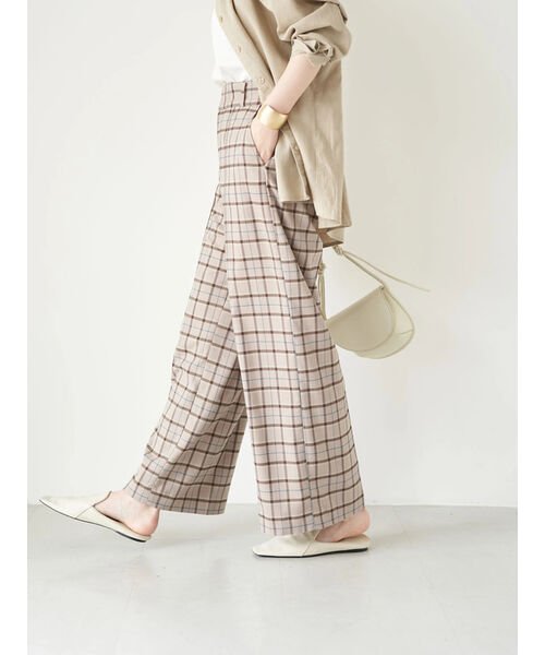 セール チェック柄ワイドパンツ アースミュージック エコロジー Earth Music Ecology Magaseek セール チェック柄ワイドパンツ アースミュージック エコロジー Earth Music Ecology Magaseek