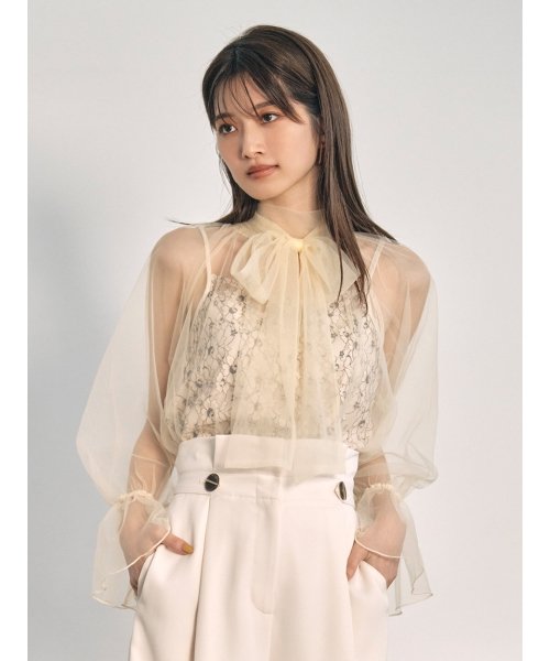 リリー ブラウン Lily Brown チュールレーストップス Magaseek