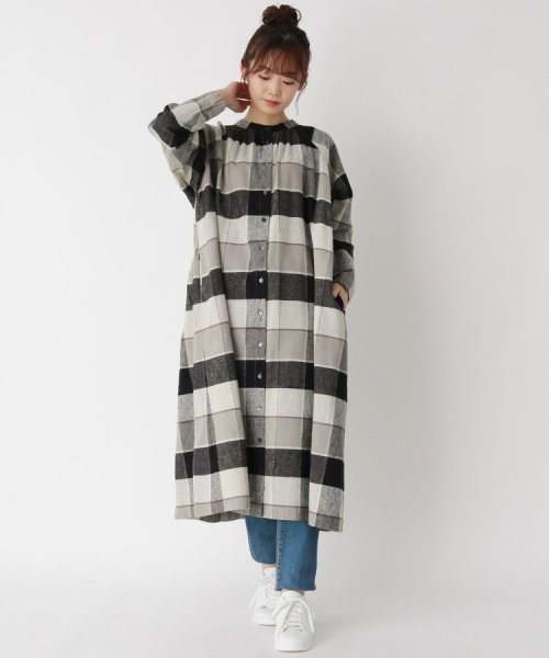 セール Sun Valley 起毛ブロックチェック ワンピース ワンズテラス One Sterrace Magaseek