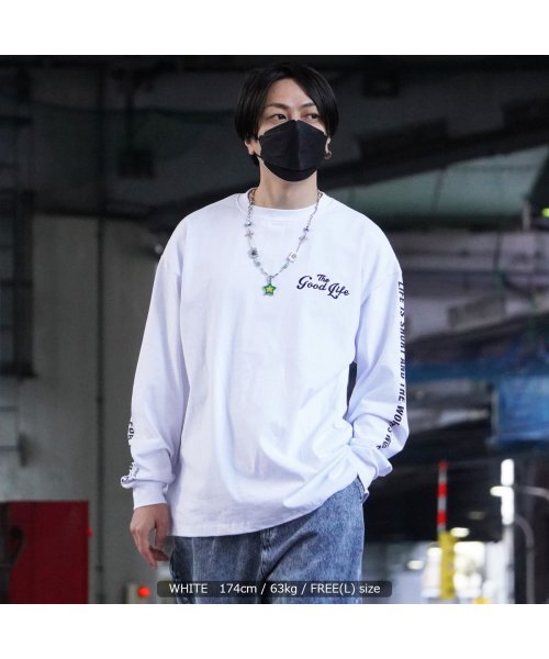 セール ロンt メンズ Tシャツ 長袖 レディース ビッグシルエット 綿100 ヘビーウェイト 刺繍 袖ロゴ 長袖tシャツ オーバーサイズ トップス クルーネック ワンフォークロージング 1111clothing Magaseek