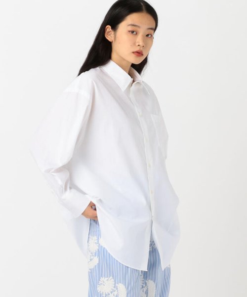 MACPHEE(MACPHEE)/ファインコットンブロード レギュラーカラーシャツ/11ホワイト