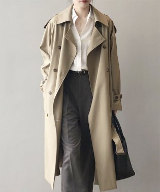 ARGO TOKYO/Thick trench coat　21020　とろみトレンチコート　トレンチ　コート　春物先行　プリングコート ロングコート/504497790