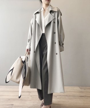 ARGO TOKYO/Thick trench coat　21020　とろみトレンチコート　トレンチ　コート　春物先行　プリングコート ロングコート/504497790